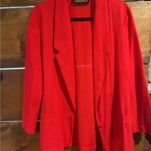 Casablanca Women's Bold Red Blazer